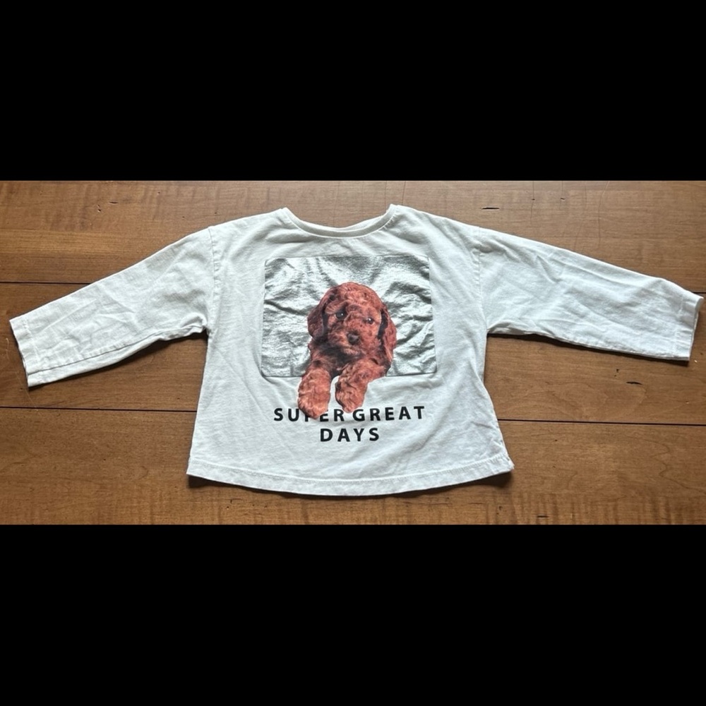 Kids White Graphic Tee